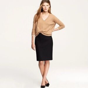Black J. Crew No. 2 Pencil Skirt